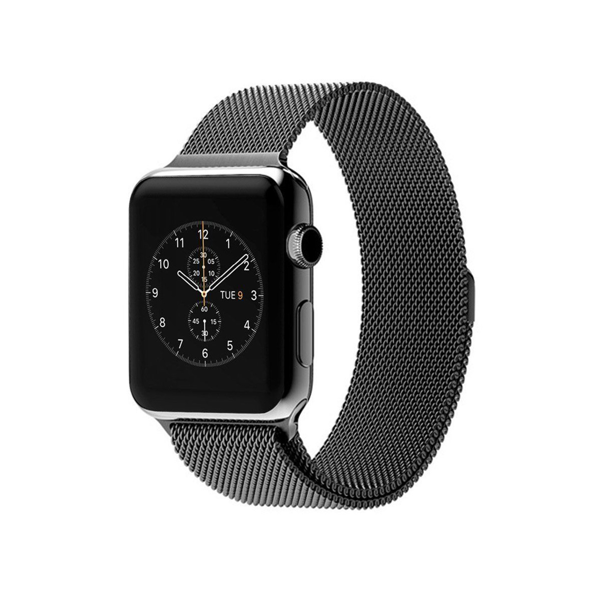 Milanese Negra 1 Malla Metalica Milanese Para Apple Watch - Imagen 1