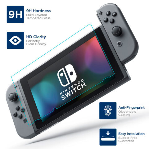 vidrio templado protector de pantalla nintendo switch
