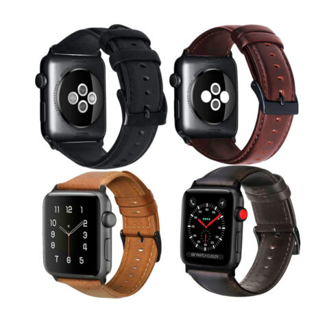 malla para apple watch cuero clasica