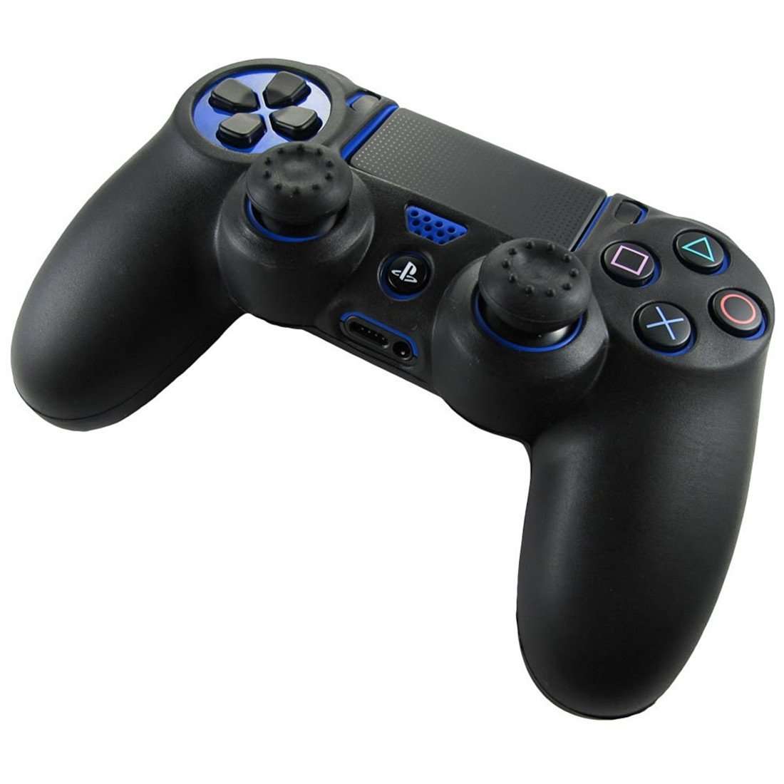61a-d6Zp2rL (1) Funda Silicona Antideslizante Joystick Ps4 + 2 Grips - Imagen 1