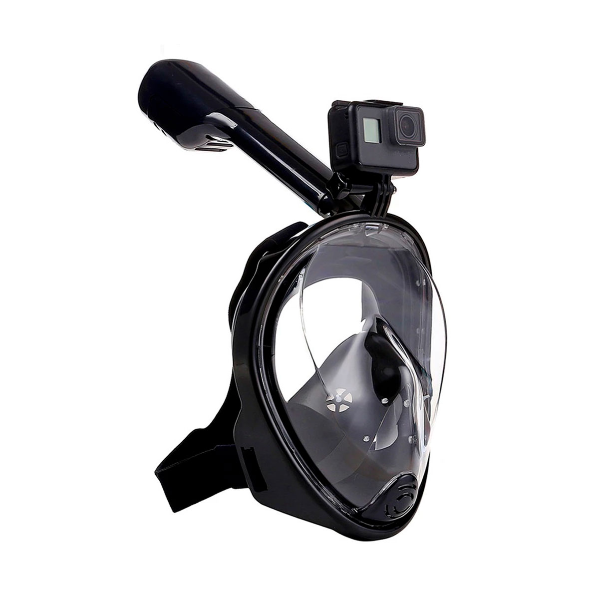 Negra3 Mascara Snorkel Buceo Integral Full Face Gopro - Imagen 1