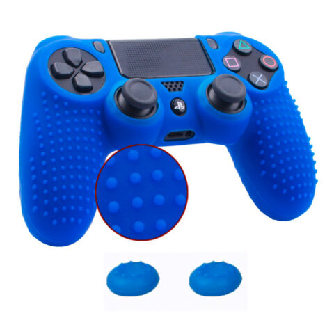 funda silicona antideslizante joystick ps4 + 2 grips