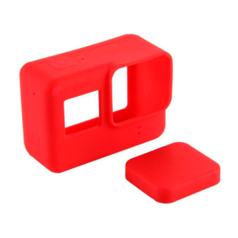 Funda Silicona Para Gopro Hero 5 6 7 Con Tapa Lente - Imagen 4