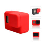 Funda Silicona Para Gopro Hero 5 6 7 Con Tapa Lente - Imagen 2