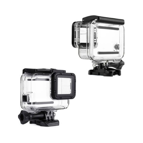 carcasa para gopro sumergible hero 7 white silver 40m