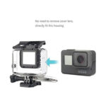 carcasa para gopro sumergible hero 7 white silver 40m