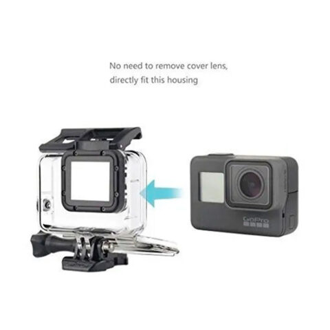 carcasa para gopro sumergible hero 7 white silver 40m