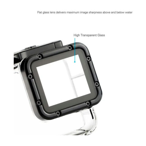carcasa para gopro sumergible hero 7 white silver 40m