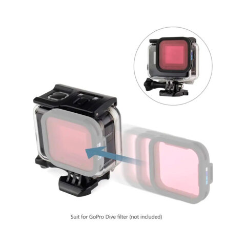 carcasa para gopro sumergible hero 7 white silver 40m
