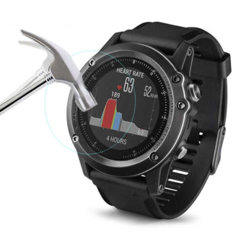 vidrio templado gorila glass para garmin fenix 3hr (36.8mm)