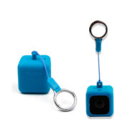 funda protectora silicona para polaroid cube con correa