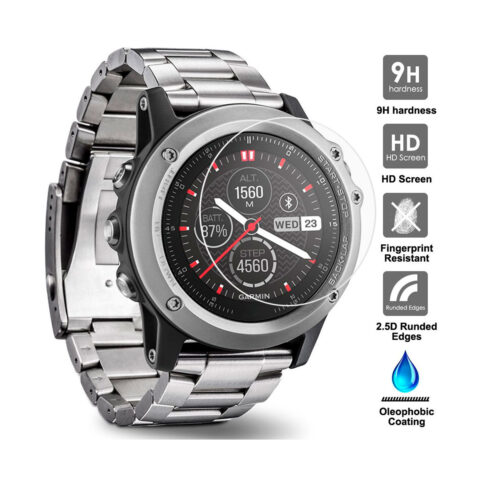 vidrio templado gorila glass para garmin fenix 3hr (36.8mm)