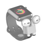 soporte holder para apple airpods para mallas de reloj