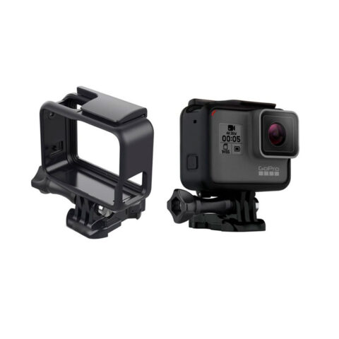 carcasa marco frame abierto para gopro hero 5 6 7 con base