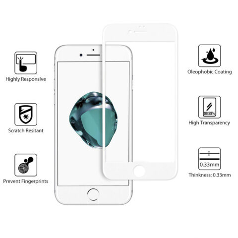 vidrio templado 6d full cover iphone 6 7 8 plus 11 x pro max