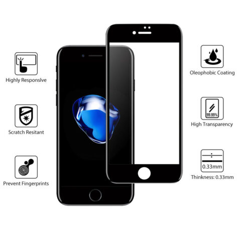 vidrio templado 6d full cover iphone 6 7 8 plus 11 x pro max