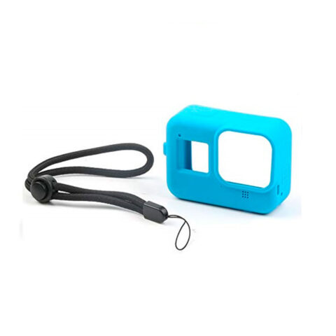 funda silicona protectora para gopro hero 8 con correa