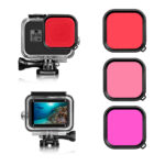 kit 3 filtros lente buceo para gopro hero 8