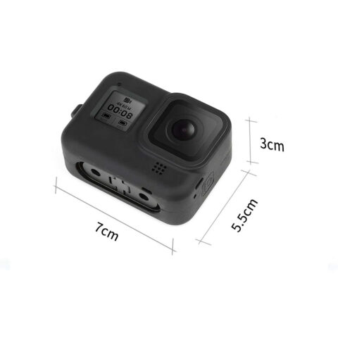 funda silicona protectora para gopro hero 8 con correa