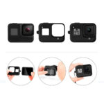 funda silicona protectora para gopro hero 8 con correa