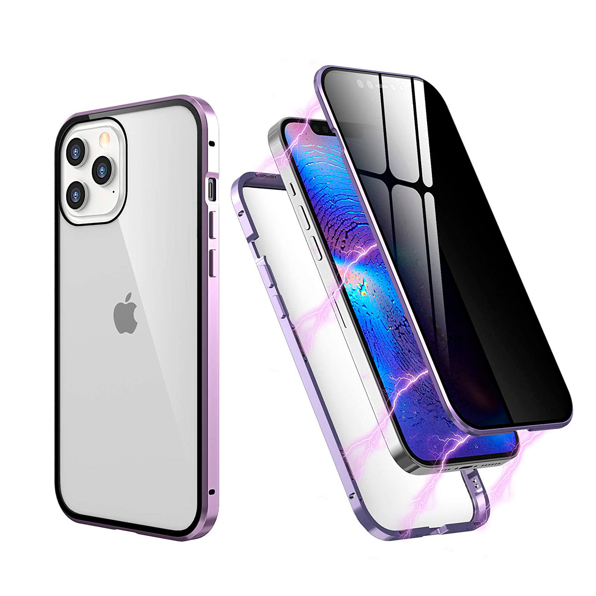 iphone-12-pro-max funda protectora 360 magnetica iphone 7 8 10 x xs 11 pro max