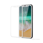 gorilla glass vidrio templado iphone 10 x con marco blanco