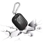 case funda protectora para apple airpods pro carbono