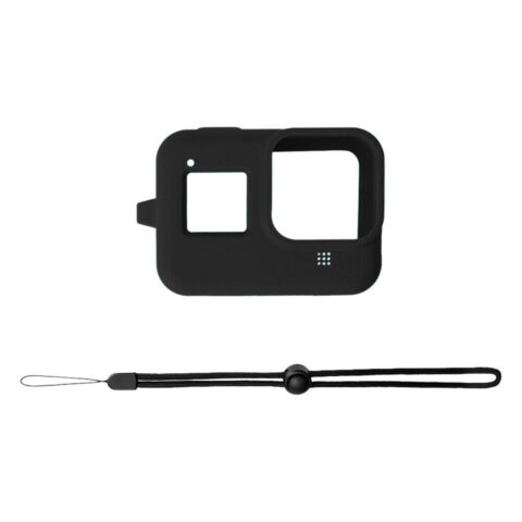 funda silicona protectora para gopro hero 8 con correa