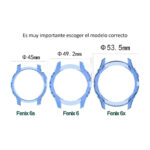 funda bumper protector tpu para garmin fenix 6 6s 6x plus