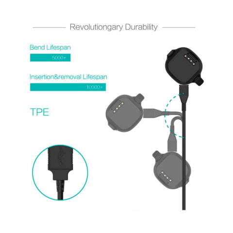 cable carga usb cargador para garmin forerunner 10 15
