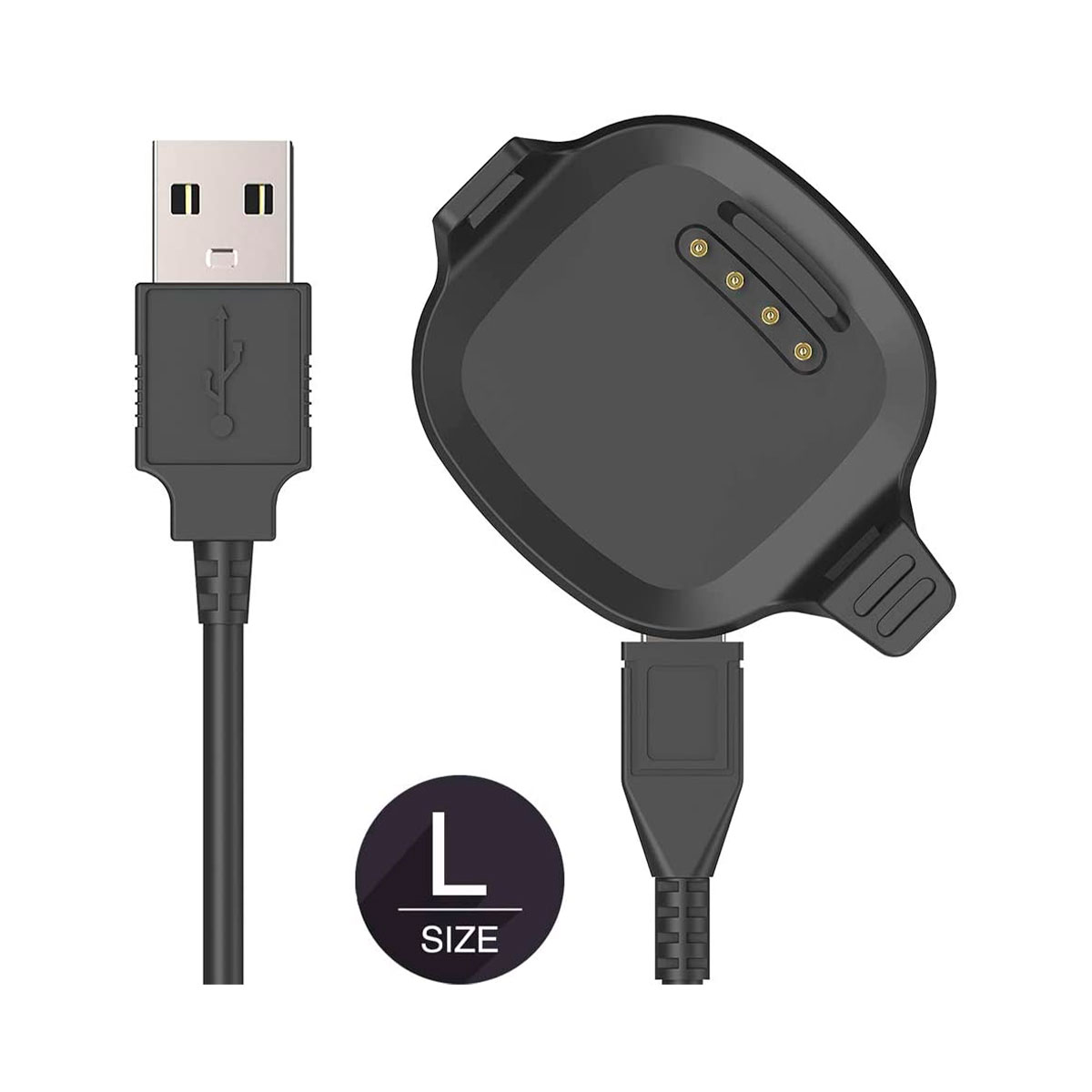 fr-10(4) cable carga usb cargador para garmin forerunner 10 15