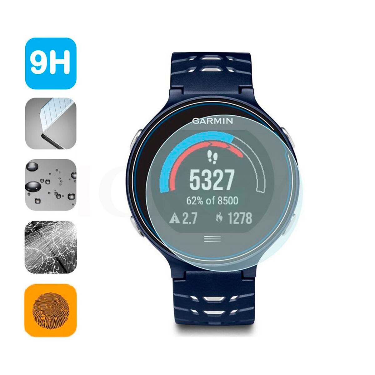 FR-360 vidrio templado glass para garmin forerunner 630