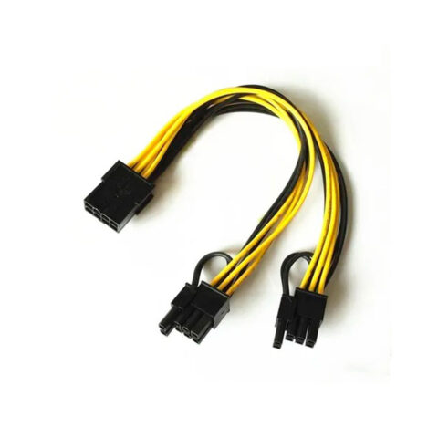 cable split 8 pin pcie a 2 x 6+2 pcie gpu mineria ethereum