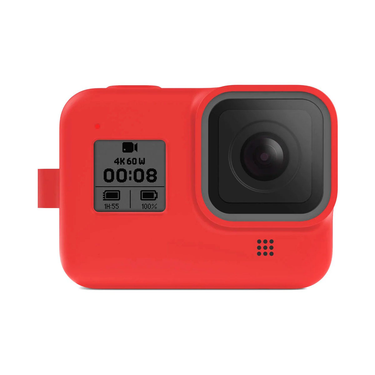 rojo2 funda silicona para gopro hero 9 hero 10