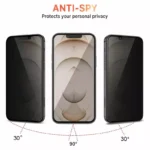 vidrio templado antiespia mate para iphone 13 mini pro max