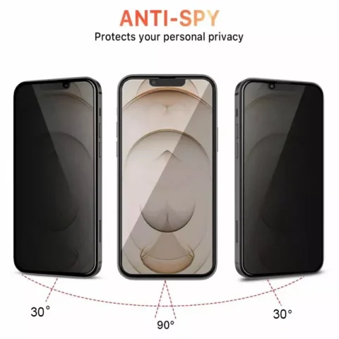 vidrio templado antiespia mate para iphone 13 mini pro max