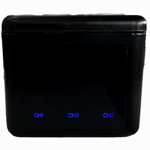 cargador bateria triple para gopro hero 9 10 y 11 con indicador