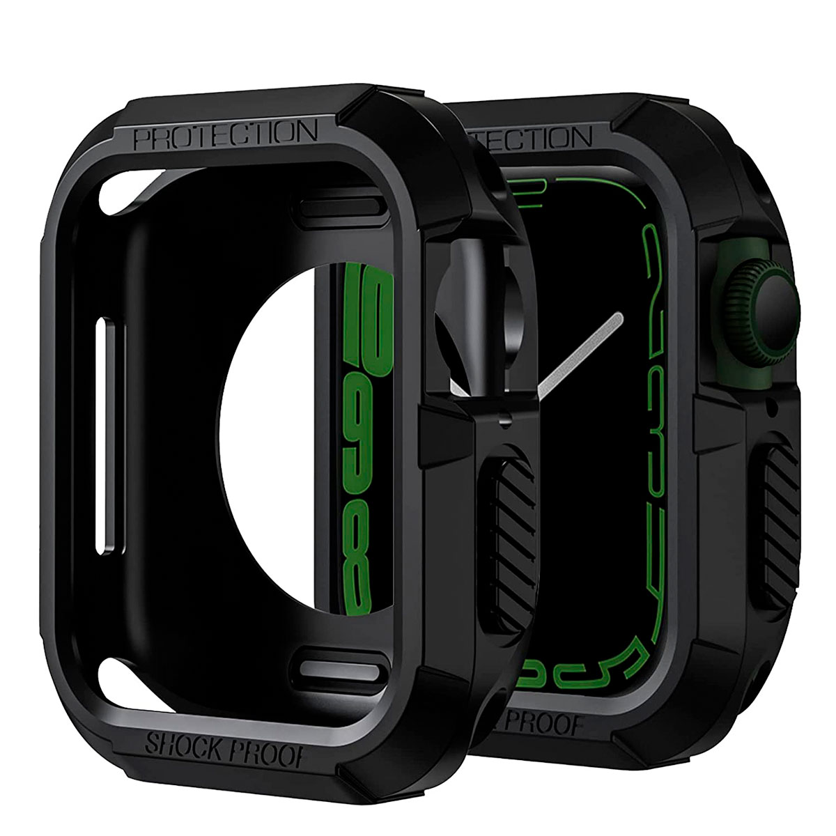 armor-negro3 protector bumper rugged armor para apple watch 41mm