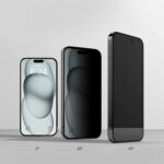 vidrio templado antiespia mate para iphone 15 pro max
