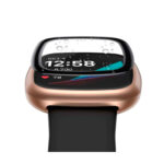 vidrio templado protector con marco 3d para fitbit versa 4