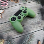 funda silicona ps4 + grips brilla en la oscuridad