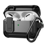 funda protectora rígida para airpod con mecanismo de bloqueo