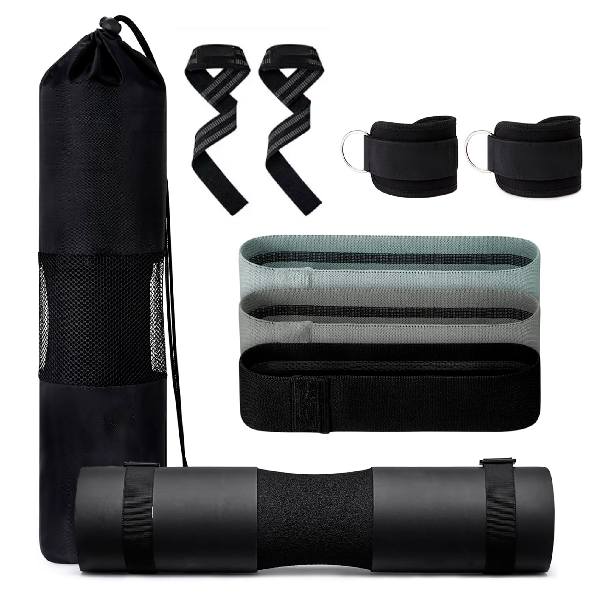 kit-para-barras-NEGRO kit 9 piezas goma eva para barra estocadas empuje