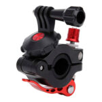soporte clip ajustables para manubrio gopro caño moto bicicleta