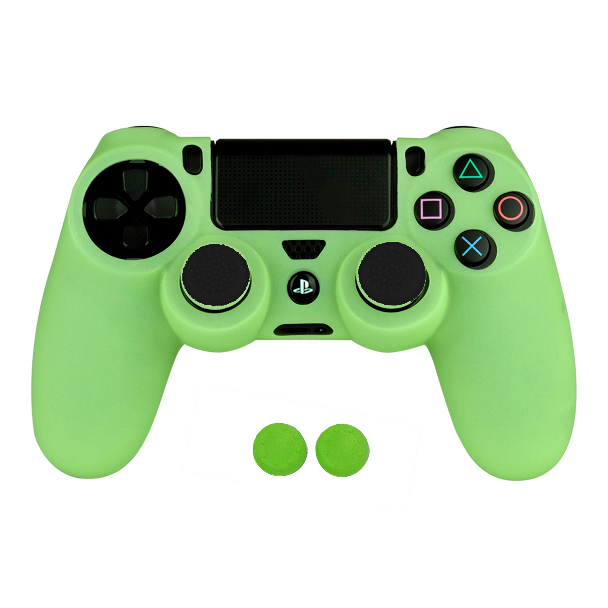 ps4-brilla-en-la-oscuridad3 funda silicona ps4 + grips brilla en la oscuridad