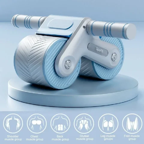Rueda Rodillo Abdominal Automatico Fitness Entrenamiento - Imagen 2