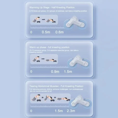 Rueda Rodillo Abdominal Automatico Fitness Entrenamiento - Imagen 3