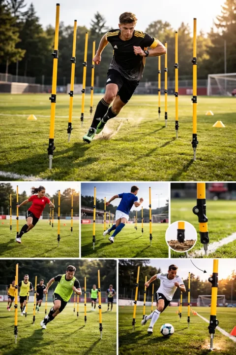 Kit Bastones Articulados Dribling Agilidad X6 Entrenamiento - Imagen 9