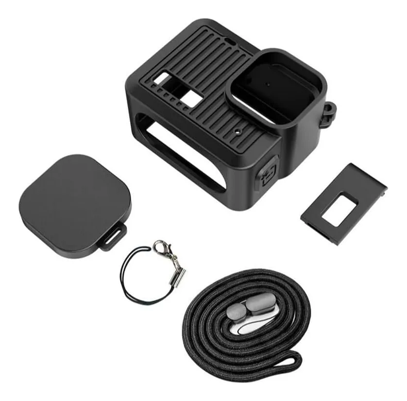 D_NQ_NP_2X_975390-MLA106660188807_022026-F Funda Protectora Silicona Para Gopro Hero 4k Mini Kit Tapa Correa - Imagen 1